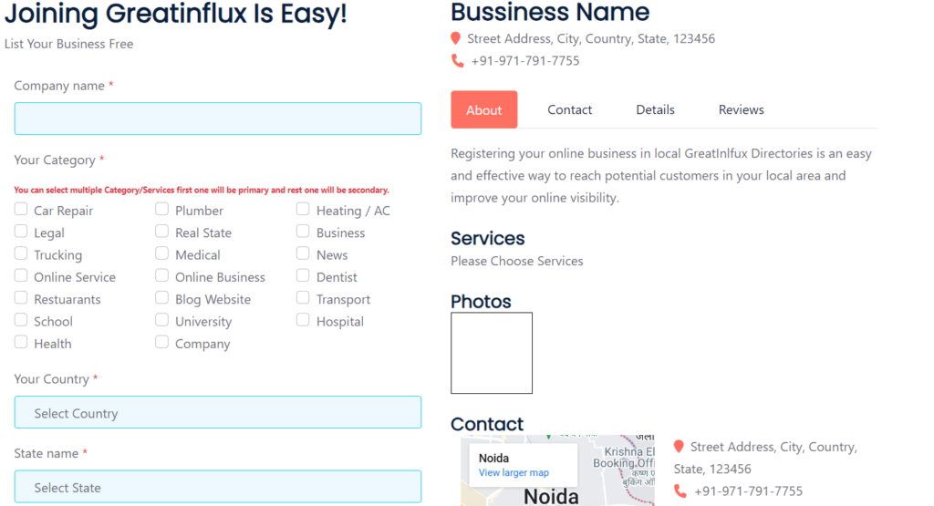 List your business now