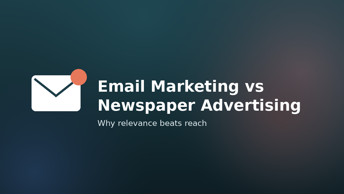 Email Marketing vs Newspaper