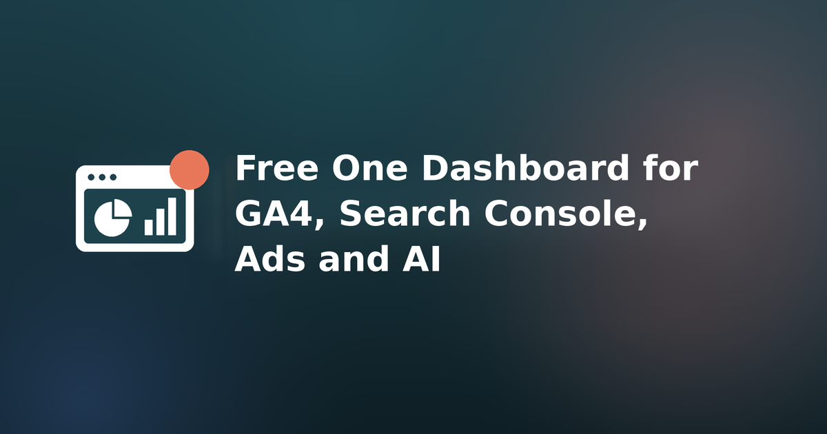 GreatInflux dashboard combining GA4, Search Console, ads and AI visibility data in one report