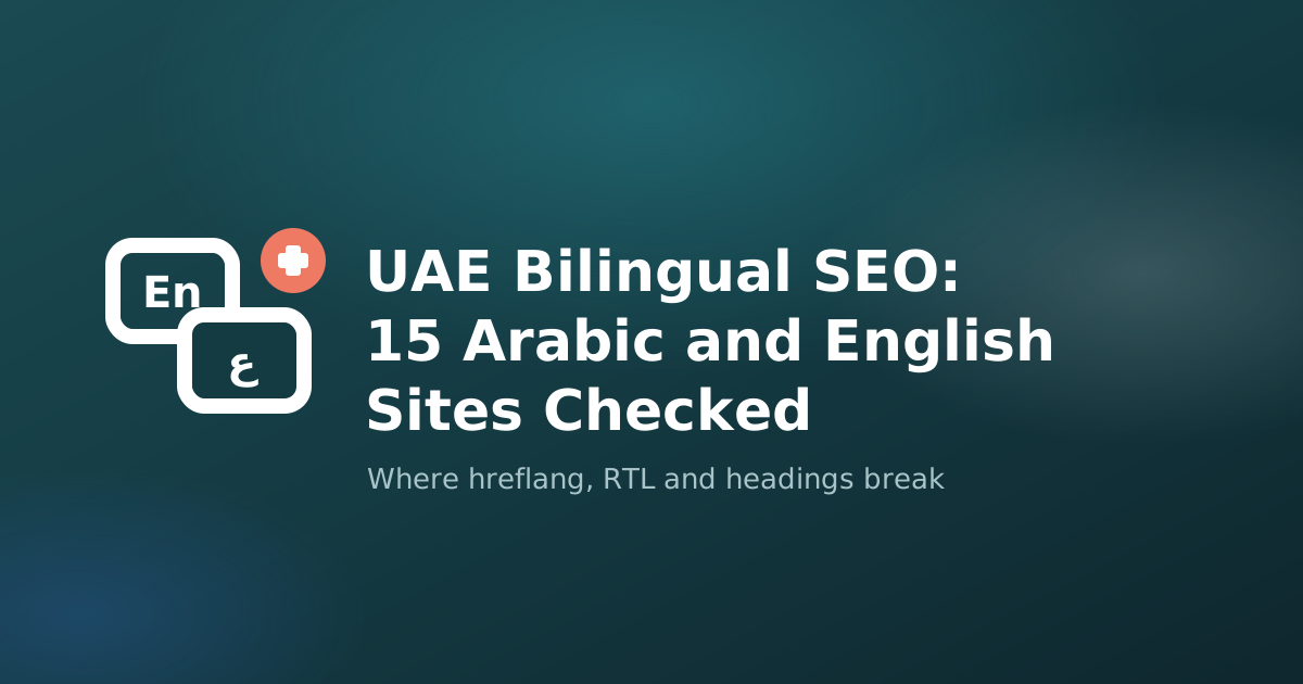 UAE Websites for Arabic and English SEO